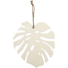 Monstera-Blatt, H 20 cm, T 3 mm, B 19 cm, 1 Stk [HOB-57904]