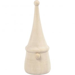 Skandinavischer Weihnachtszwerg, H 8 cm, D 3 cm, 1 Stk [HOB-58052]