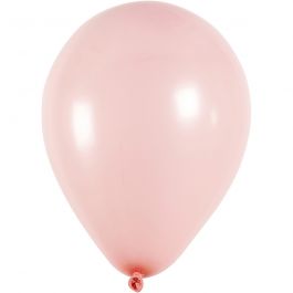 Ballons, rund, D 23 cm, Rosa, 10 Stk/ 1 Pck [HOB-59162]