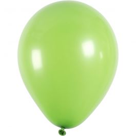 Ballons, rund, D 23 cm, Grün, 10 Stk/ 1 Pck [HOB-59165]