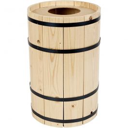 Karnevalsfass, Kiefernholz, H 38 cm, D 24 cm, klein, 1 Stk [HOB-59206]