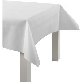Tischtuch aus Stoffimitat, B 125 cm, 70 g, Weiß, 10 m/ 1 Rolle [HOB-594001]