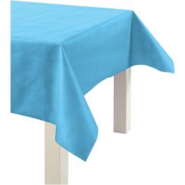 Tischtuch aus Stoffimitat, B 125 cm, 70 g, Türkis, 10 m/ 1 Rolle [HOB-594008]