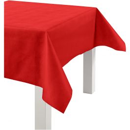 Tischtuch aus Stoffimitat, B 125 cm, 70 g, Rot, 10 m/ 1 Rolle [HOB-594013]