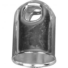 Endkappen, D 6 mm, Versilbert, 6 Stk/ 1 Pck [HOB-613050]