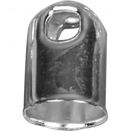 Endkappen, D 6 mm, Versilbert, 50 Stk/ 1 Pck [HOB-61305]