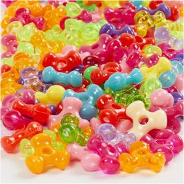 Kunststoffperlen-Mix, D 10 mm, Lochgröße 2 mm, 65 g, 125 ml/ 1 Pck [HOB-617760]