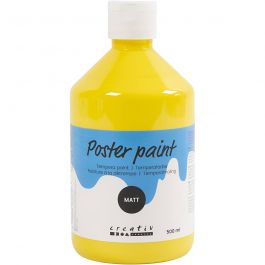 Temperafarbe Matt, Primärgelb, 500 ml/ 1 Fl. [HOB-642015]