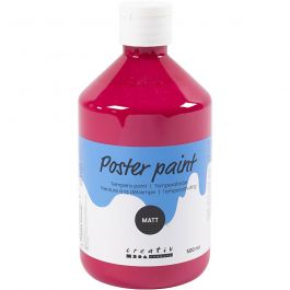 Temperafarbe Matt, Primärrot, 500 ml/ 1 Fl. [HOB-642035]