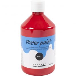 Temperafarbe Matt, Dunkelrot, 500 ml/ 1 Fl. [HOB-642036]