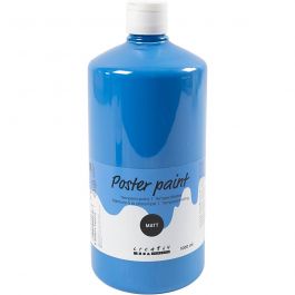 Temperafarbe Matt, Primärblau, 1000 ml/ 1 Fl. [HOB-642155]