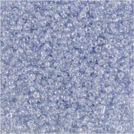 Rocailleperlen, D 1,7 mm, Größe 15/0, Lochgröße 0,5-0,8 mm, Hellblau, 25 g/ 1 Pck [HOB-686770]