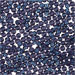 Rocailleperlen, D 1,7 mm, Größe 15/0, Lochgröße 0,5-0,8 mm, Flieder, 25 g/ 1 Pck [HOB-686810]