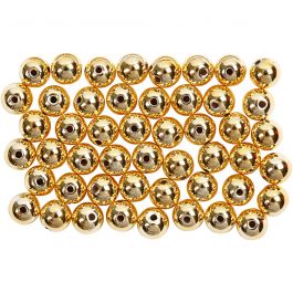 Wachsperlen, D 5 mm, Lochgröße 0,7 mm, Gold, 100 Stk/ 1 Pck [HOB-698121]