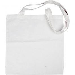 Stofftasche, Größe 38x42 cm, 130 g, Weiß, 20 Stk/ 1 Pck [HOB-706169]