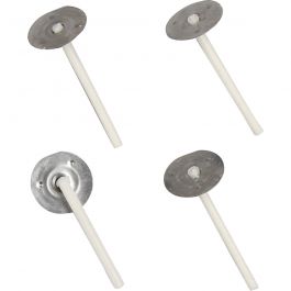Dochte für Kerzen in Gefäßen, Geeignet für Behälter mit 20–65 mm Durchmesser, L 3,5 cm, Dicke 2 mm, 100 Stk/ 1 Pck [HOB-73314]