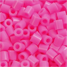 Bügelperlen, Größe 5x5 mm, Lochgröße 2,5 mm, medium, Rosa (32222), 6000Stk/ 1 Pck [HOB-751021]