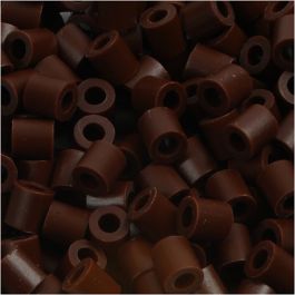 Bügelperlen, Größe 5x5 mm, Lochgröße 2,5 mm, medium, Braun (32229), 6000 Stk/ 1 Pck [HOB-751031]