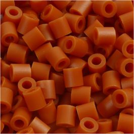 Bügelperlen, Größe 5x5 mm, Lochgröße 2,5 mm, medium, Rotbraun (32254), 6000 Stk/ 1 Pck [HOB-751051]