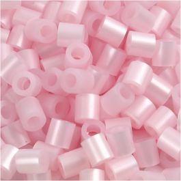 Bügelperlen, Größe 5x5 mm, Lochgröße 2,5 mm, medium, Perlmuttrosa (32259), 6000 Stk/ 1 Pck [HOB-751261]