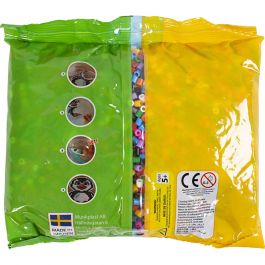 Bügelperlen, Größe 5x5 mm, Lochgröße 2,5 mm, medium, Standard-Farben, 6000 sort./ 1 Pck [HOB-752221]