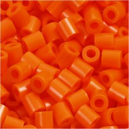 Fotoperlen, Größe 5x5 mm, Lochgröße 2,5 mm, medium, Orange (13), 1100 Stk/ 1 Pck [HOB-755130]