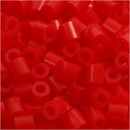 Fotoperlen, Größe 5x5 mm, Lochgröße 2,5 mm, medium, Rot(19), 1100 Stk/ 1 Pck [HOB-755190]