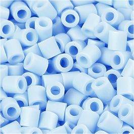 Fotoperlen, Größe 5x5 mm, Lochgröße 2,5 mm, medium, Hellblau (28), 1100 Stk/ 1 Pck [HOB-755280]