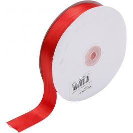 Satinband, B 25 mm, Rot, 50 m/ 1 Rolle [HOB-778934]
