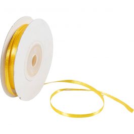 Satinband, B 3 mm, Sonnengelb, 30 m/ 1 Rolle [HOB-780014]