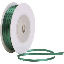 Satinband, B 3 mm, Dunkelgrün, 30 m/ 1 Rolle [HOB-780064]