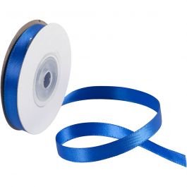 Satinband, B 10 mm, Blau, 10 m/ 1 Rolle [HOB-780154]