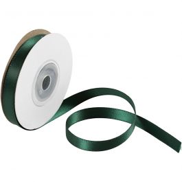 Satinband, B 10 mm, Grün, 10 m/ 1 Rolle [HOB-780164]