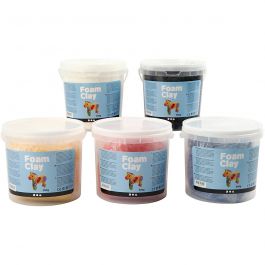 Foam Clay® , Primärfarben, 5x560 g/ 1 Pck [HOB-78138]