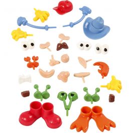 Körperteile, Größe 0,8-6,8 cm, Sortierte Farben, 26 Stk/ 1 Pck [HOB-78267]