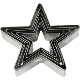 Ausstechförmchen, Stern, Größe 8 cm, 5 Stk/ 1 Pck [HOB-782881]
