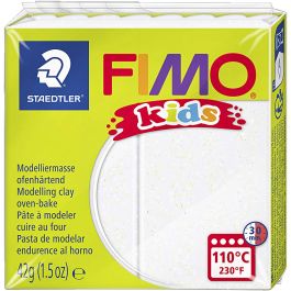 FIMO® Kids Clay, Glitter, Weiß, 42 g/ 1 Pck [HOB-78534]