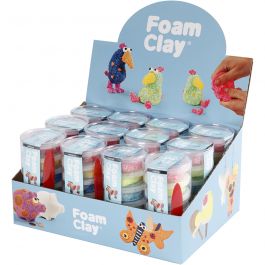 Foam Clay® , Glitter-Farben, Metallic-Farben, 12 Set/ 1 Pck [HOB-78720]