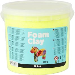 Foam Clay® , Neongelb, 560 g/ 1 Eimer [HOB-78829]