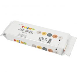 Selbsthärtender Ton, Weiß, 12x1000 g/ 1 Pck [HOB-78905]