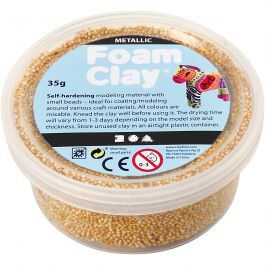 Foam Clay® , Metallic, Gold, 35 g/ 1 Dose [HOB-78918]