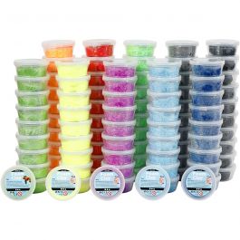 Foam Clay® , Sortierte Farben, 10x10 Dose/ 1 Pck [HOB-789569]