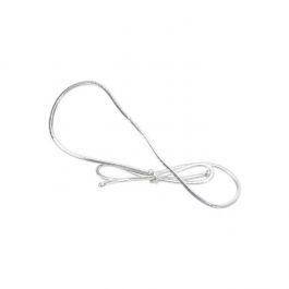 Dekorative Schleifen metallisch Silber 20cm (50 Stück) [8MS]
