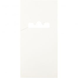 Karte für Doppelhaken, L 123 mm, B 58 mm, Weiß, 200 Stk/ 1 Pck [HOB-9300-CARD]