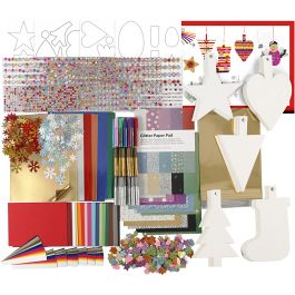 Bastelset für die Weihnachtsdeko, Sortierte Farben, 1 Set [HOB-97780]