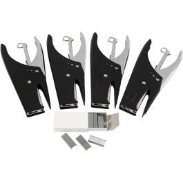 Heftzange und Heftklammern - Sortiment, Nr. 6/4, B 6 mm, 1 Set [HOB-99116]