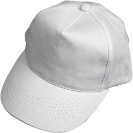 Cap, Größe 49,5-56 cm, Weiß, 12 Stk/ 1 Pck [HOB-99577]
