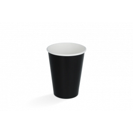 Milchshake-Becher Karton klein 360ml Ø9 cm 12oz Schwarz FSC®Mix (500 Stück) [TK-9987081]