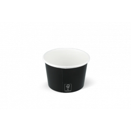 Eiscremebecher Karton 240ml Ø9 cm 8oz FSC®Mix Schwarz (1.000 Stück) [TK-9987423]