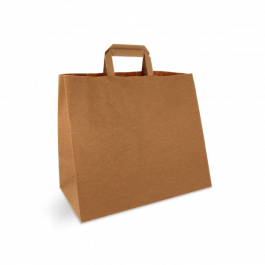 Papiertragetaschen 32x17x27cm braun (250 Stück) [TK-9987495]